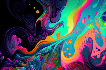 Fototapeta na wymiar Abstract Art Artistic Background Bright Colors, Generative AI
