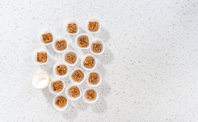 Pumpkin spice fudge with pecans