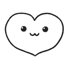 Heart Cute Doodle illustration