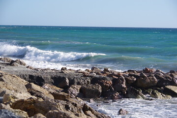 Fototapeta na wymiar Rocks at the ocean