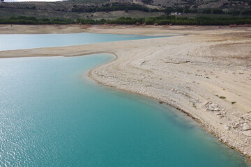 Fototapeta na wymiar Reservoir in the south of spain