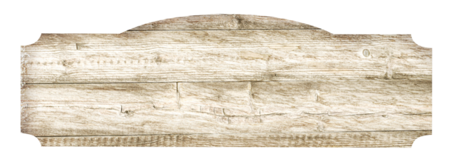 wooden blank sign