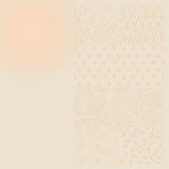 Abstract background illustration with flowers