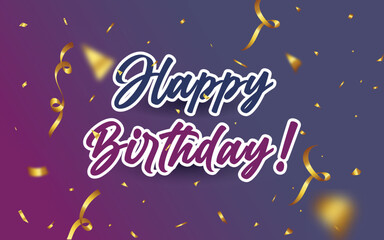 Happy birthday design background