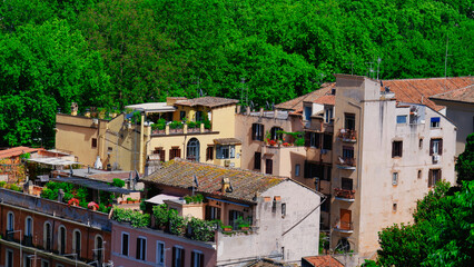 A picturesque street in Rome, Italy