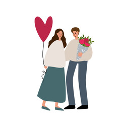 couple love clipart, dancing black people clip art, cute old couple, valentines day vector illustration in flat cartoon style