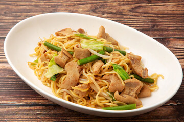 ホルモン焼きそば