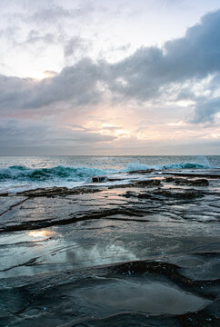 Sunset over the sea in Dee why - NSW