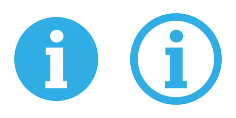 information icon set. Vector illustration.