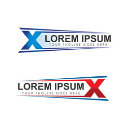 Monogram Logo Initial Letter X