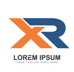 Monogram Logo Initial Letter XR