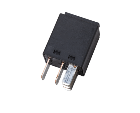 Electric relay, Electrical Auxiliary Relay, Coil Power Relay, magnetic contactor, 12v auto part isolated on white background.