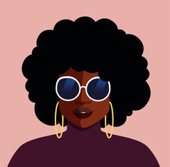 Sunglasses and groovy girl