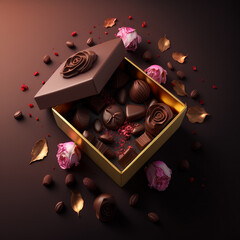 scatola di cioccolatini per san valentino