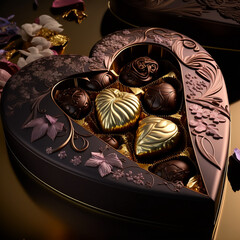 scatola di cioccolatini per san valentino