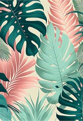 Tropical flora pattern