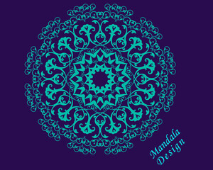 Luxury mandala background with golden Colourful template.Simple ornamental vintage  Modern mandala design.