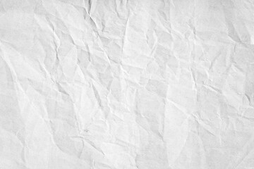 Fototapeta na wymiar Old white crumpled paper texture