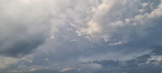 Fototapeta na wymiar dark sky, rain clouds, heralds approaching storm