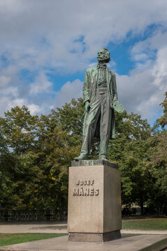 Josef Manes Statue at Jan Palach Square - Prague, Czech Republic