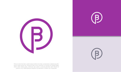 Initials B logo design. Initial Letter Logo.