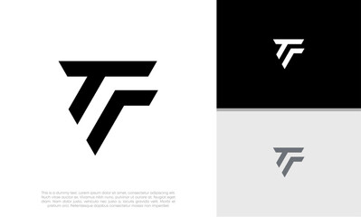 Initials T logo design. Initial Letter Logo.