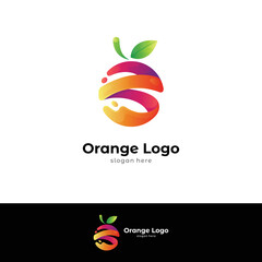 Fresh orange logo template