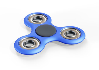 3D render Illustration of fidget spinner isolated on white