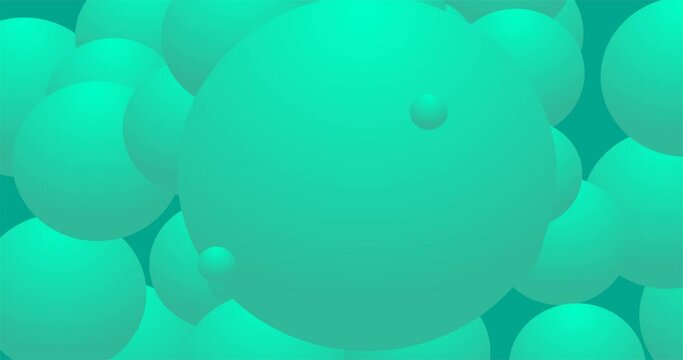 animated turquoise bubble pattern background