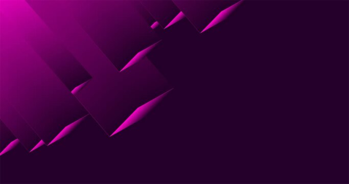 Elegant pink gradation 3d rectangle pattern background animation