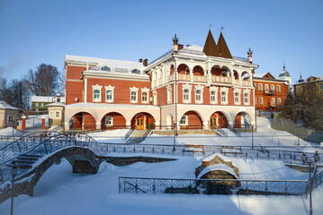 Naklejka premium The building of the tourist complex. Myshkin, Yaroslavl region