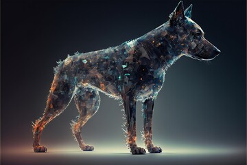 Robot dog created with AI