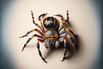 Obraz premium Spider on background illustration Generative AI
