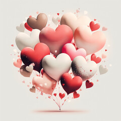 Heart shaped balloons