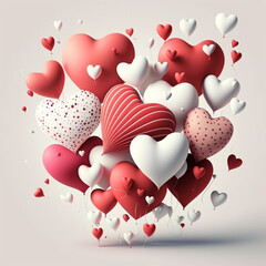Heart shaped balloons