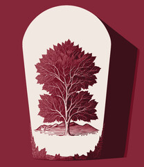 Design labels for wine. Vector illustration