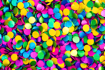 Fototapeta na wymiar Fall colorful confetti IA