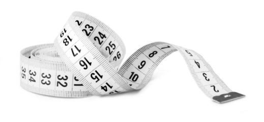 white tape measuring. equipment measuring and healthy