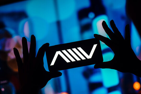 January 13, 2023, Brazil. In this photo illustration, the Atlis Motor Vehicles (AMV) logo is displayed on a smartphone screen.