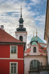 Fototapeta na wymiar St. Clement Cathedral at Klementinum - Prague, Czech Republic