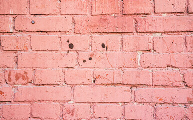 The pink vintage brick wall texture - 561096051