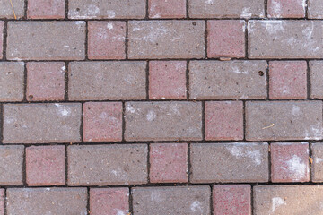 Texture of old street floor tiles