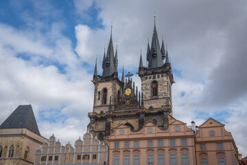 Fototapeta na wymiar Church of Our Lady before Tyn - Prague, Czech Republic