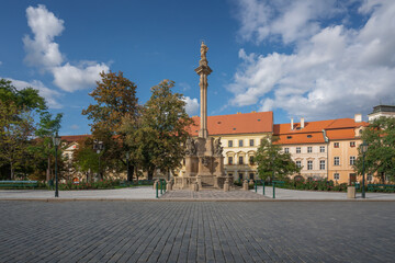 Marian Plague Column at Hradcany Square - Prague, Czech Republic