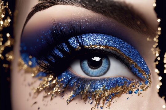 Fantasy Eye Make-Up - ai generiert