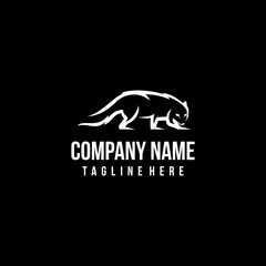 Arctic fox logo design icon. Arctic fox logo design inspiration. Animal logo design template. Fox symbol logotype. Arctic fox symbol silhouette.