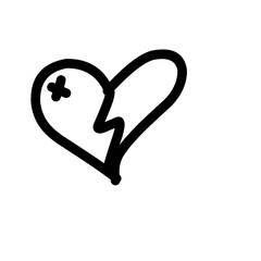 Heartbreak Doodle Icon