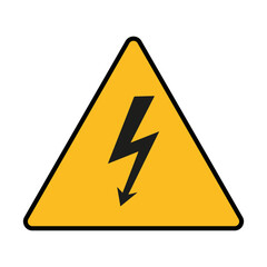 high voltage sign. Vector illustration.