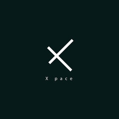 x pace letter design for T-shirt