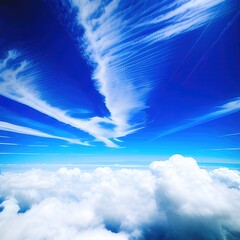 Sky above clouds - generative ai
